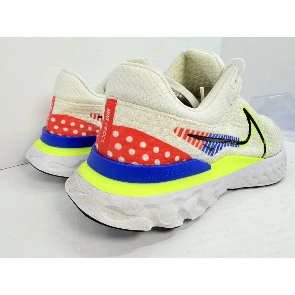 Nike React Infinity Run Flyknit 3 Premium Men's 13 White Volt DX1629-100